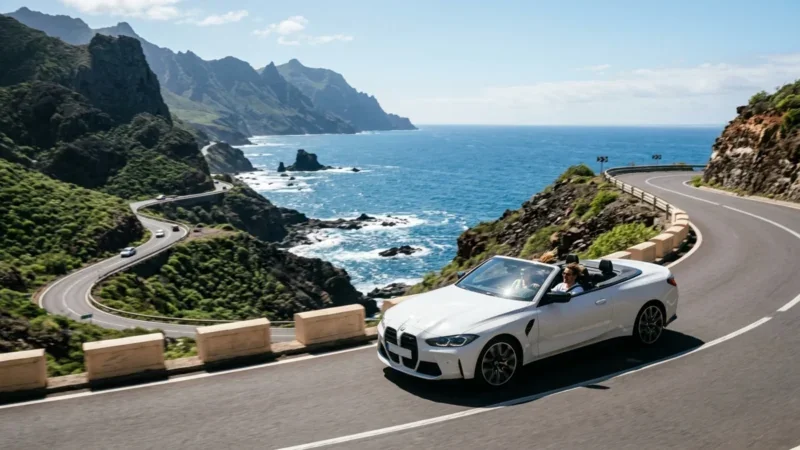 Cabriolet huren op Tenerife: de beste wegen met dak open